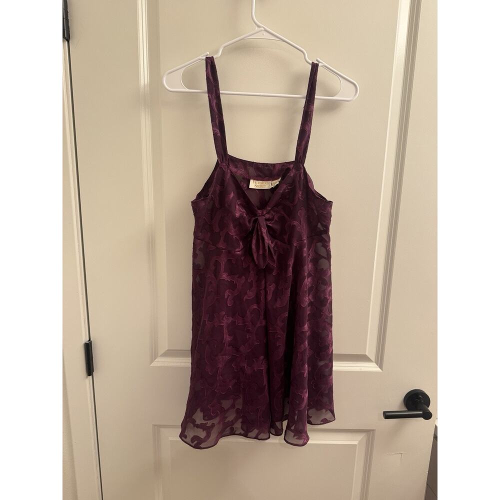 Victoria's Secret Gold Label Nightgown Purple Medium 90’s Vintage